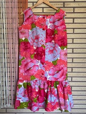 70's Floral Shift Dress - NEW - Size 8 - 10 - Summer Shift - Floral Summer Dress